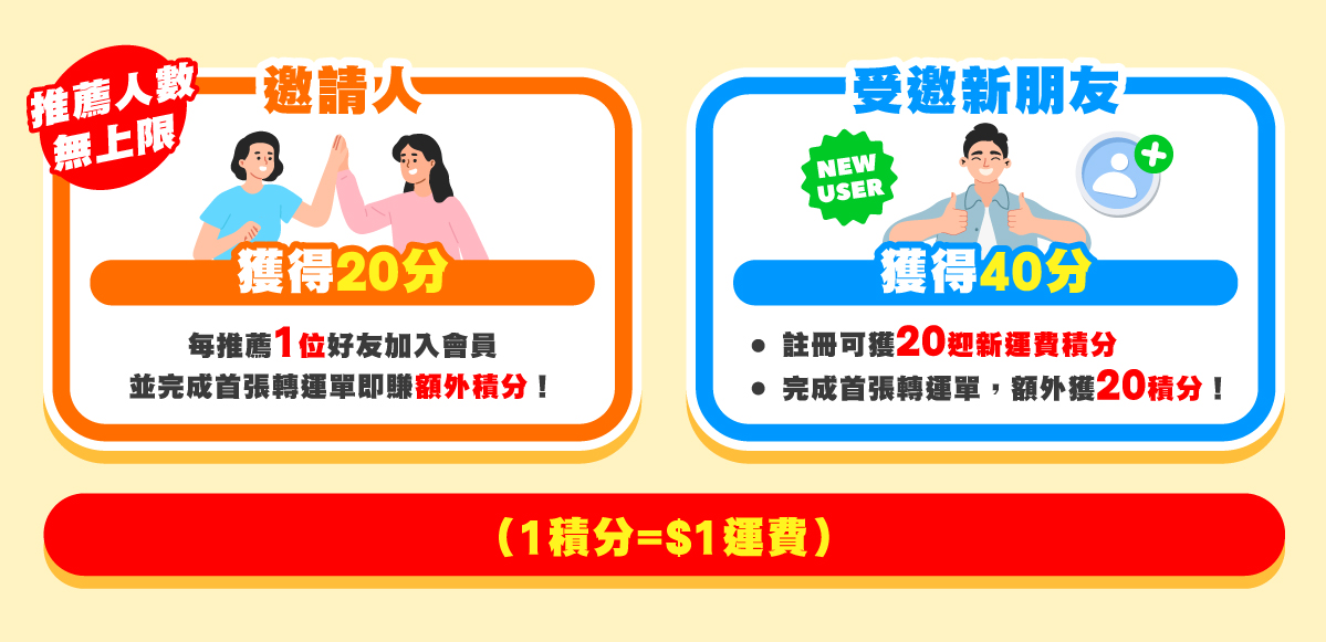 推薦朋友限定禮遇