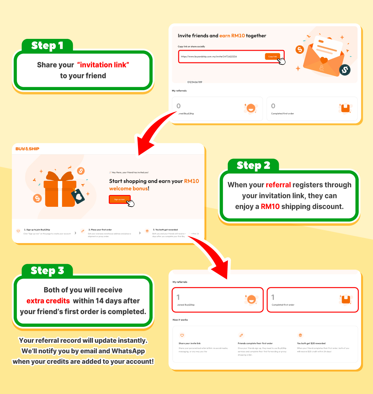 Get Rewards in 3 Steps